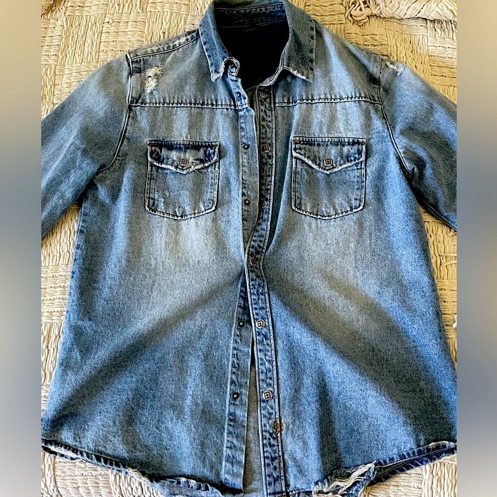 KSUBI blue denim jacket